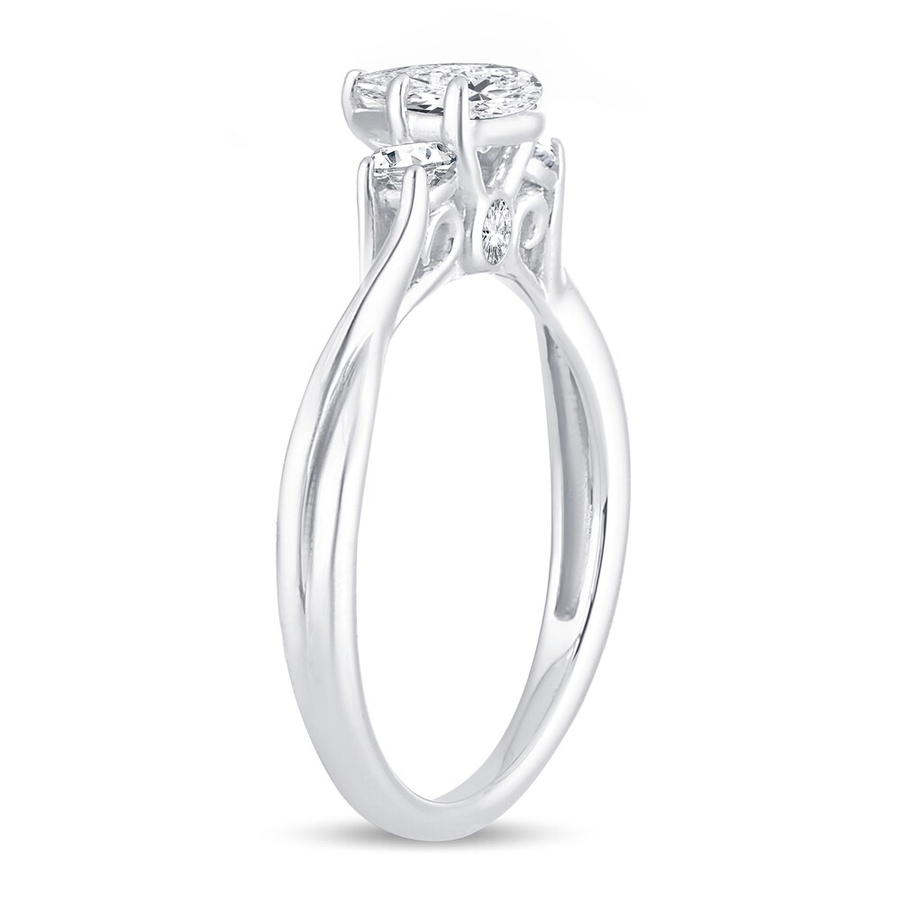 Diamond Ring 3/4 ct tw Pear-shaped 14K White Gold RBpqyki5 Diamond Ring 3/4 ct tw Pear-shaped 14K White Gold RBpqyki5