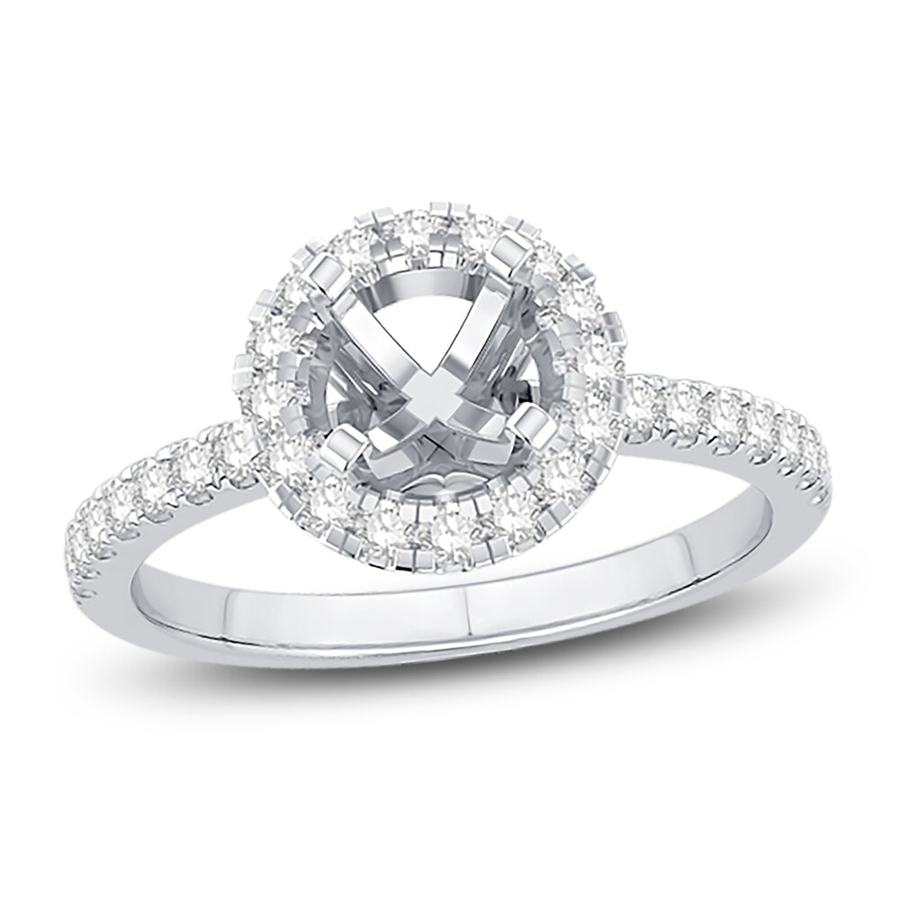 Engagement Ring 1/2 ct tw Round 14K White Gold RCP4qGMV Engagement Ring 1/2 ct tw Round 14K White Gold RCP4qGMV