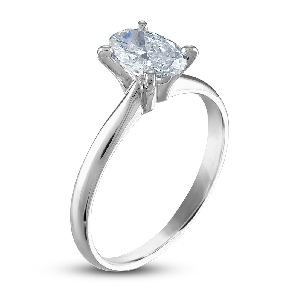 Diamond Solitaire Ring 1 ct tw Oval 14K White Gold (I2/I) Re8eUHiO Diamond Solitaire Ring 1 ct tw Oval 14K White Gold (I2/I) Re8eUHiO