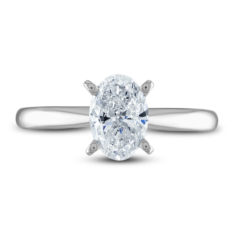 Diamond Solitaire Ring 1 ct tw Oval 14K White Gold (I2/I) Re8eUHiO Diamond Solitaire Ring 1 ct tw Oval 14K White Gold (I2/I) Re8eUHiO
