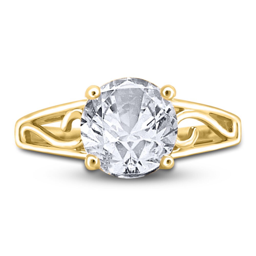 Diamond Solitaire Scroll Engagement Ring 2 ct tw Round 14K Yellow Gold (I2/I) SBGLfGEQ Diamond Solitaire Scroll Engagement Ring 2 ct tw Round 14K Yellow Gold (I2/I) SBGLfGEQ