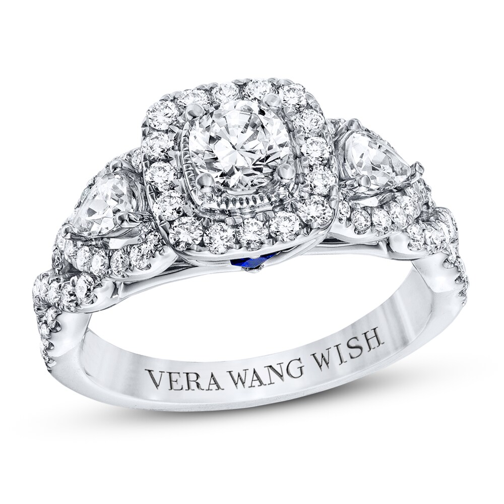 Vera Wang WISH 1-3/8 ct tw Diamond Engagement Ring 14K White Gold Ring SRqmsOSz Vera Wang WISH 1-3/8 ct tw Diamond Engagement Ring 14K White Gold Ring SRqmsOSz