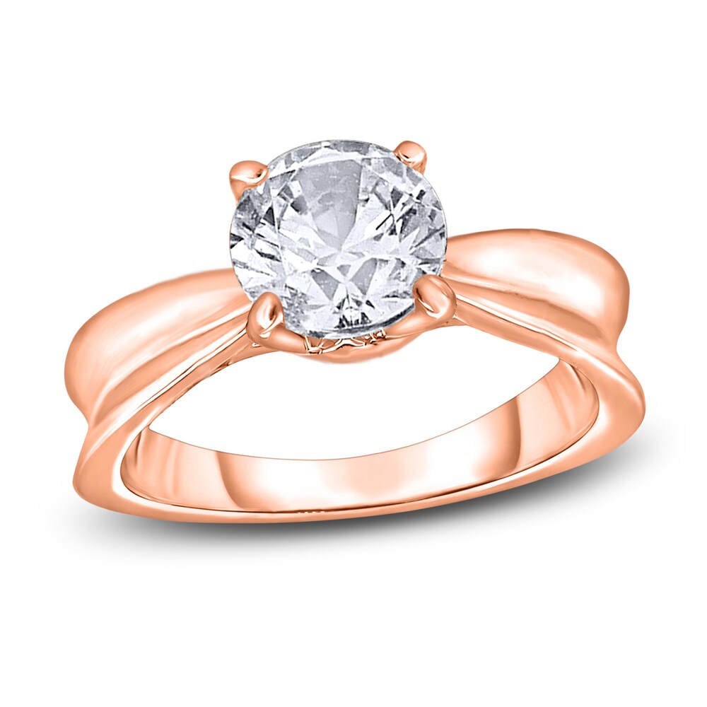 Diamond Solitaire Concave Engagement Ring 2 ct tw Round 14K Rose Gold (I2/I) STxzi0wy Diamond Solitaire Concave Engagement Ring 2 ct tw Round 14K Rose Gold (I2/I) STxzi0wy