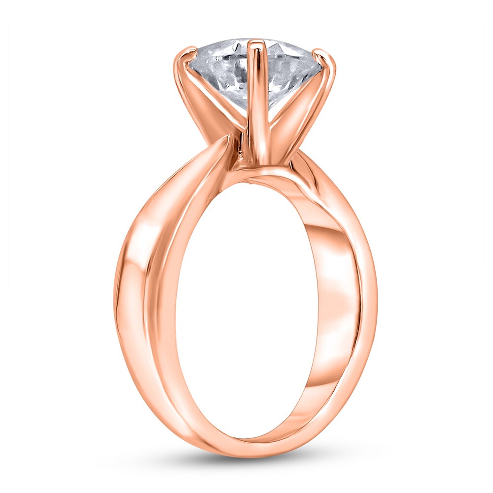 Diamond Solitaire Concave Engagement Ring 2 ct tw Round 14K Rose Gold (I2/I) STxzi0wy Diamond Solitaire Concave Engagement Ring 2 ct tw Round 14K Rose Gold (I2/I) STxzi0wy