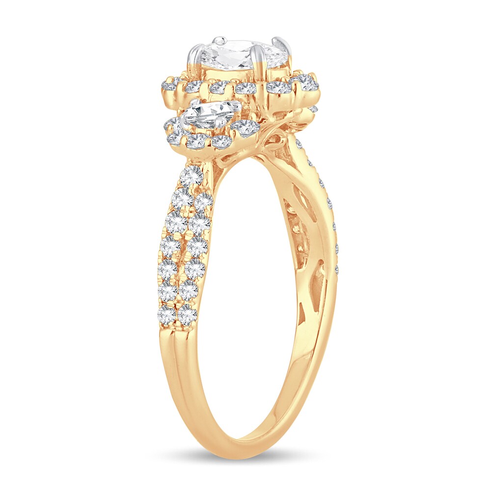 Diamond Ring 1-1/3 ct tw Oval 14K Yellow Gold Sen7q0OC Diamond Ring 1-1/3 ct tw Oval 14K Yellow Gold Sen7q0OC