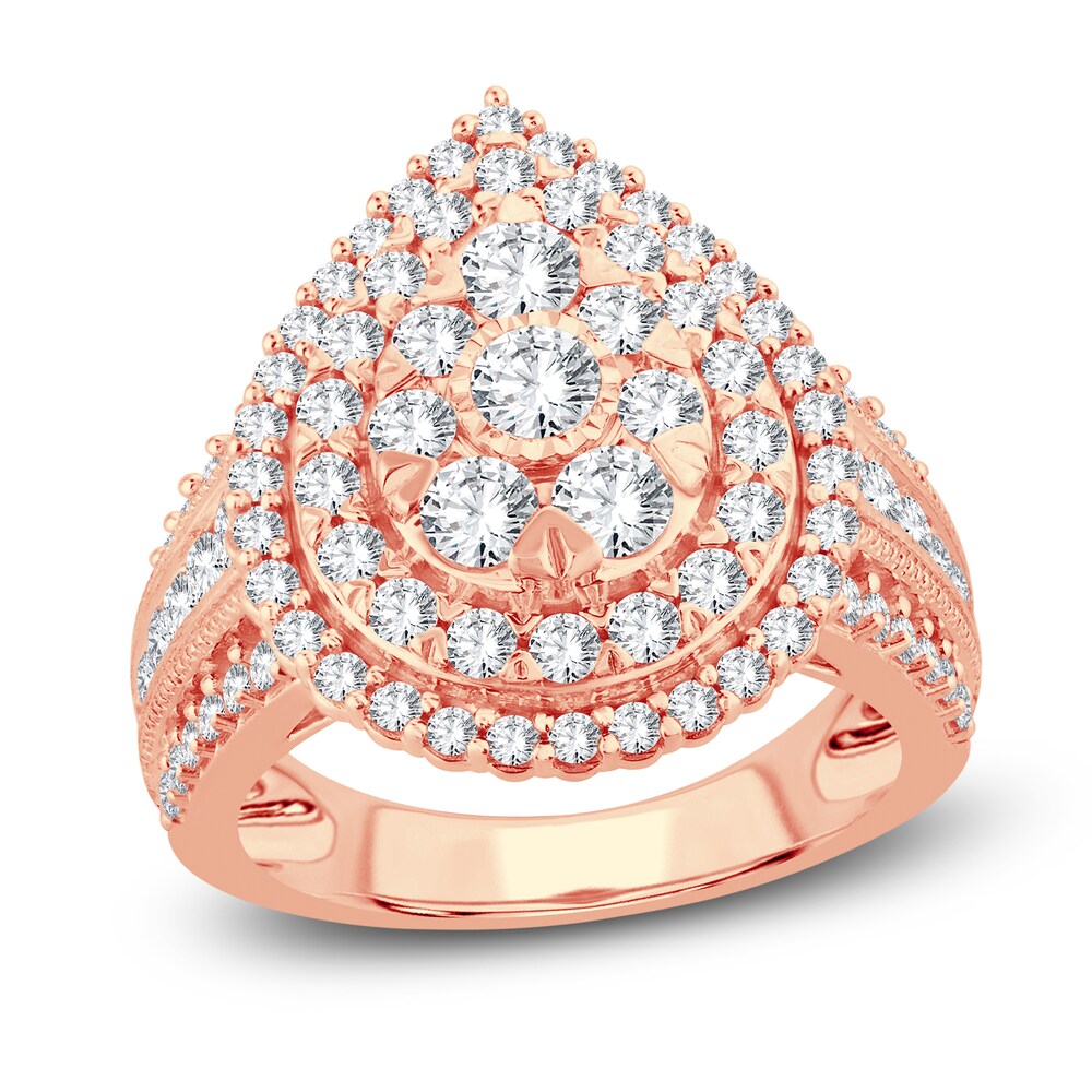 Diamond Ring 2 ct tw Round 14K Rose Gold T49FPzij Diamond Ring 2 ct tw Round 14K Rose Gold T49FPzij