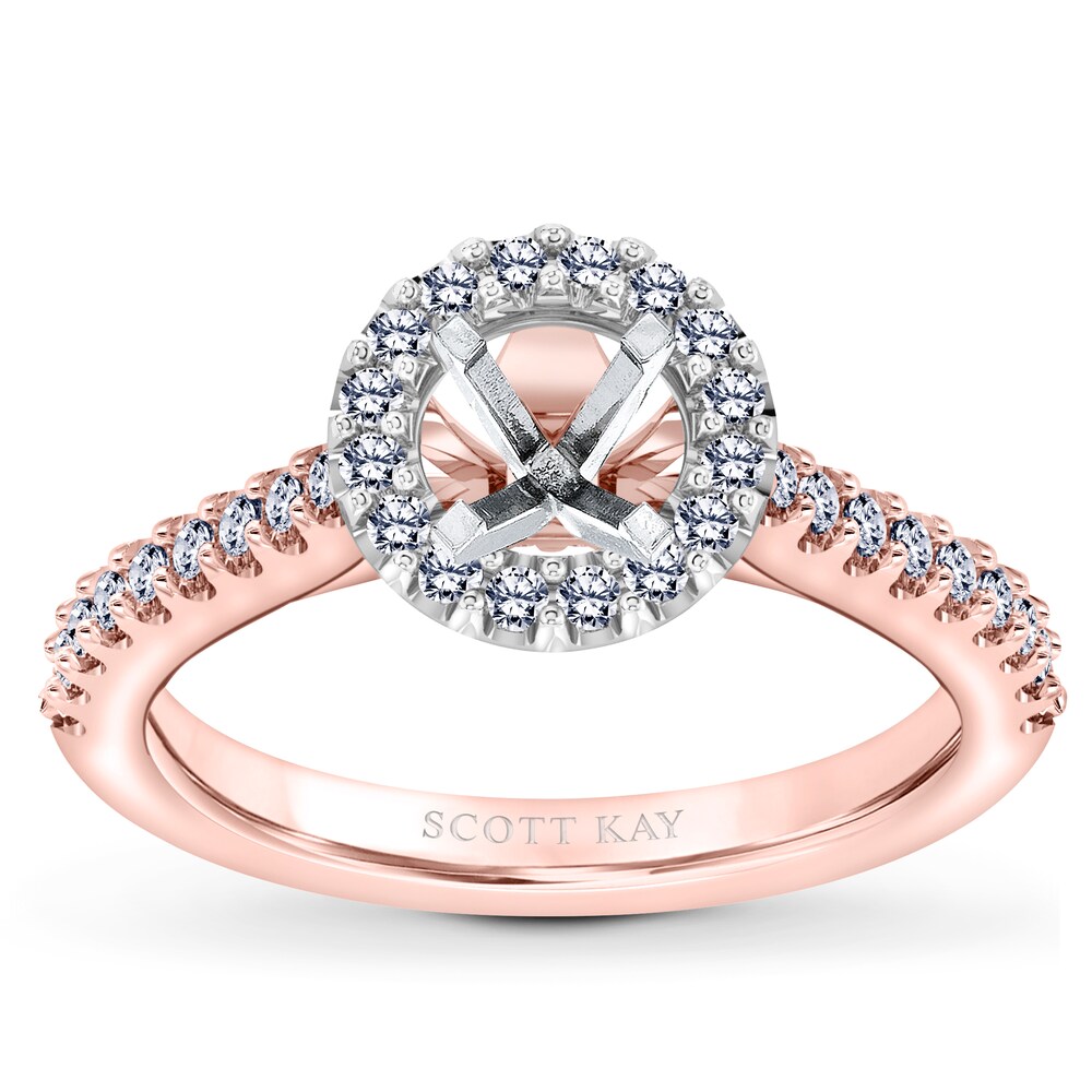 Scott Kay Diamond Ring Setting 3/8 ct tw Round 14K Rose Gold TBjlHknw Scott Kay Diamond Ring Setting 3/8 ct tw Round 14K Rose Gold TBjlHknw