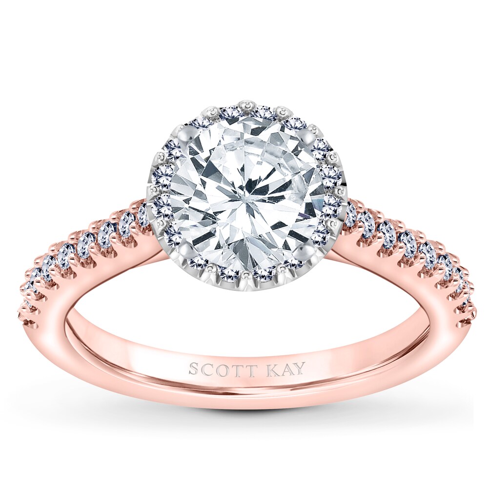 Scott Kay Diamond Ring Setting 3/8 ct tw Round 14K Rose Gold TBjlHknw Scott Kay Diamond Ring Setting 3/8 ct tw Round 14K Rose Gold TBjlHknw