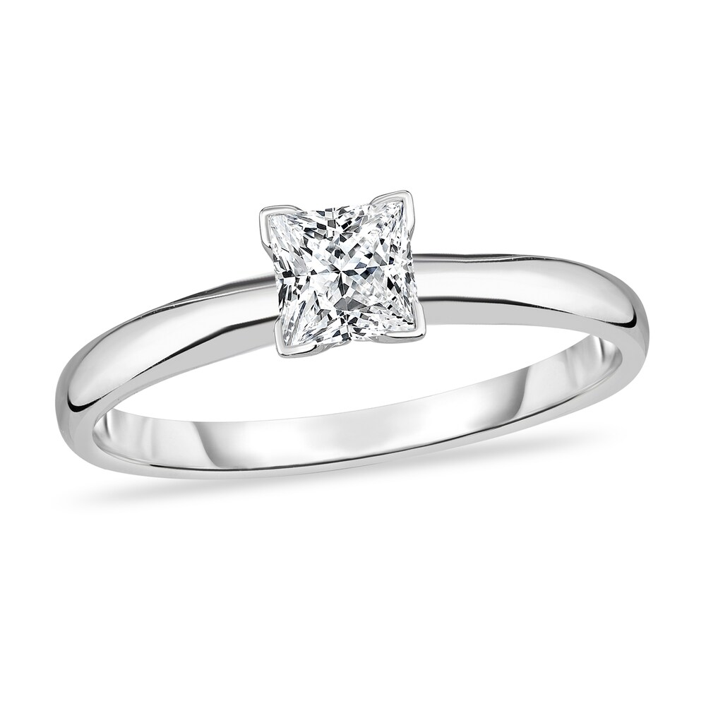 Diamond Solitaire Ring 1/4 ct tw Princess 14K White Gold (I1/I) TPY5ftA3 Diamond Solitaire Ring 1/4 ct tw Princess 14K White Gold (I1/I) TPY5ftA3