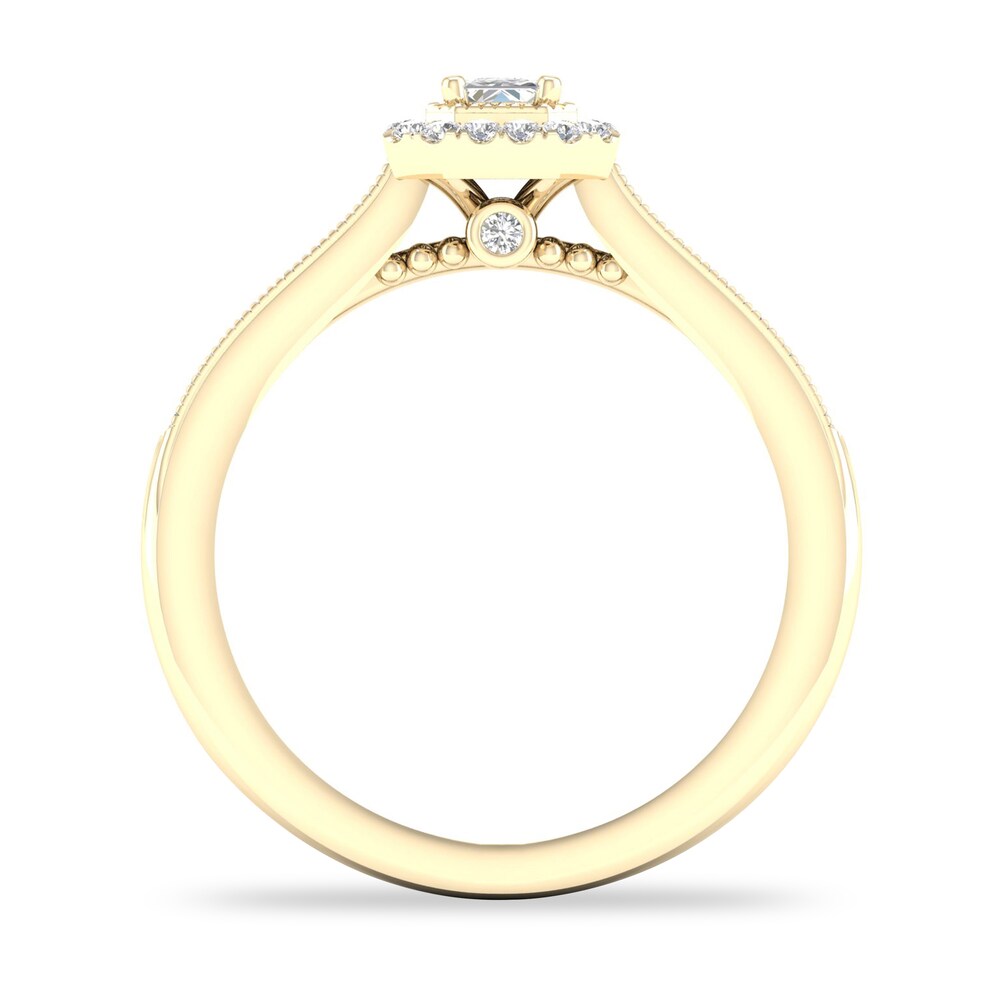 Diamond Ring 1/3 ct tw Emerald-cut 14K Yellow Gold TYQgDi9Y Diamond Ring 1/3 ct tw Emerald-cut 14K Yellow Gold TYQgDi9Y
