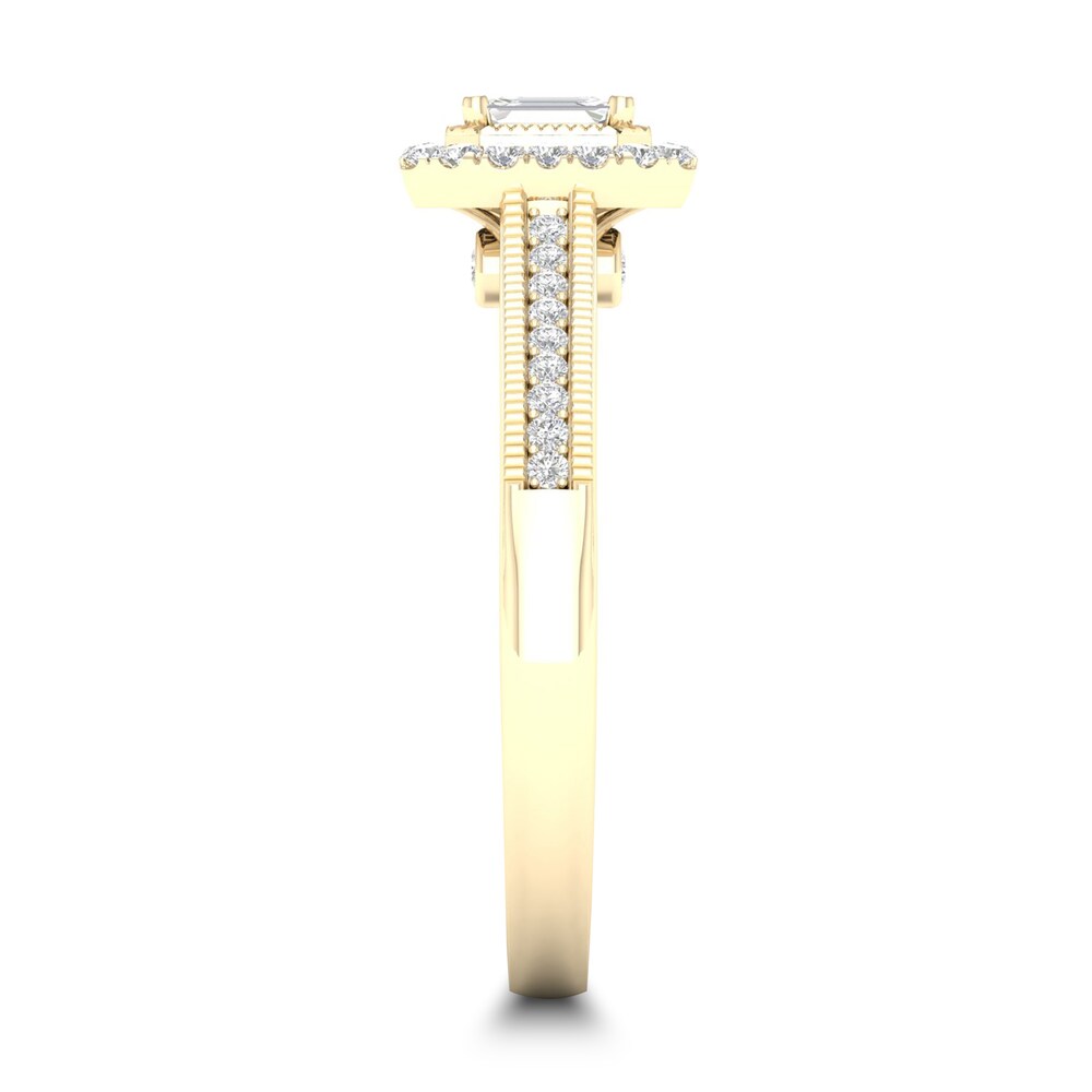 Diamond Ring 1/3 ct tw Emerald-cut 14K Yellow Gold TYQgDi9Y Diamond Ring 1/3 ct tw Emerald-cut 14K Yellow Gold TYQgDi9Y