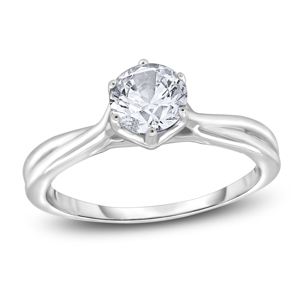 Diamond Solitaire Twist Engagement Ring 1-1/2 ct tw Round 14K White Gold (I2/I) Th8wNY3o Diamond Solitaire Twist Engagement Ring 1-1/2 ct tw Round 14K White Gold (I2/I) Th8wNY3o