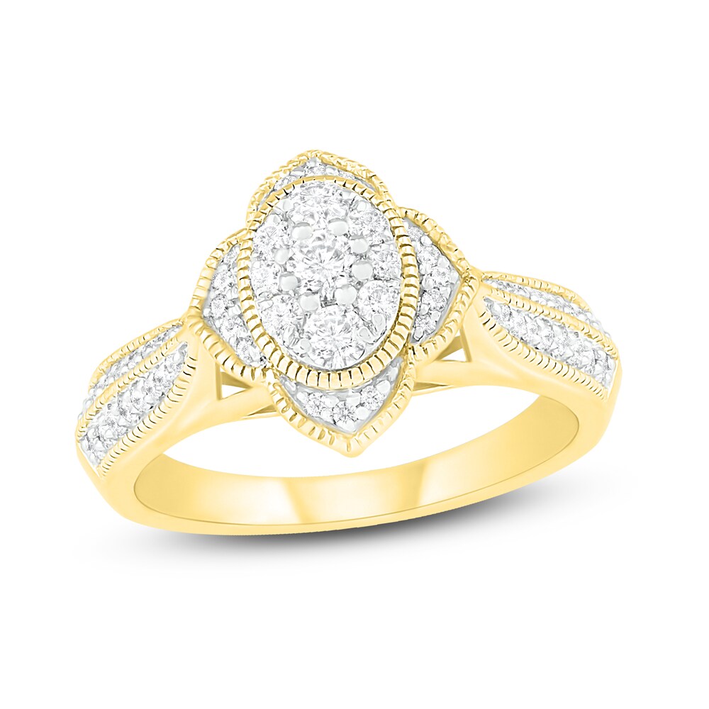 Diamond Engagement Ring 1/2 ct tw Round 14K Yellow Gold U8UXAbAn Diamond Engagement Ring 1/2 ct tw Round 14K Yellow Gold U8UXAbAn