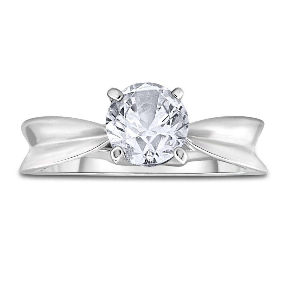 Diamond Solitaire Concave Engagement Ring 1 ct tw Round 14K White Gold (I2/I) UEO7DwQO Diamond Solitaire Concave Engagement Ring 1 ct tw Round 14K White Gold (I2/I) UEO7DwQO