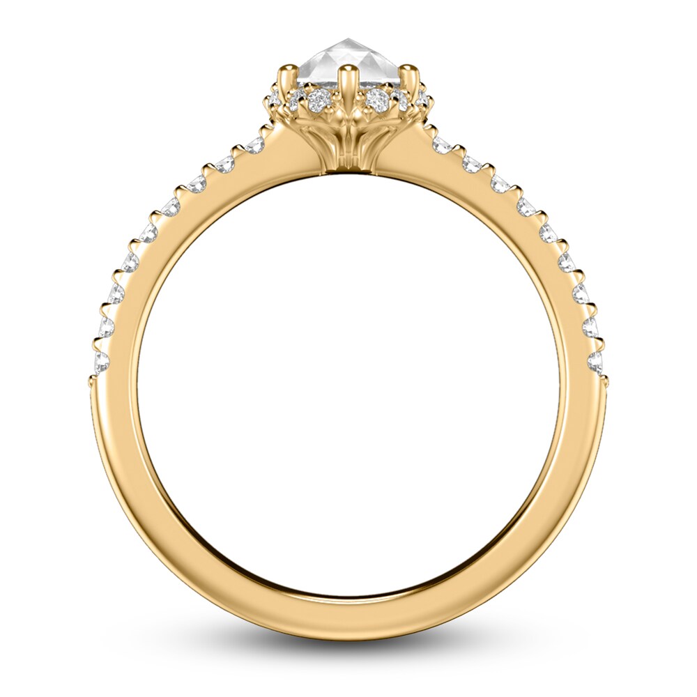 ArtCarved Diamond Engagement Ring 3/4 ct tw Round/Rose 14K Yellow Gold UUMmZRLh ArtCarved Diamond Engagement Ring 3/4 ct tw Round/Rose 14K Yellow Gold UUMmZRLh