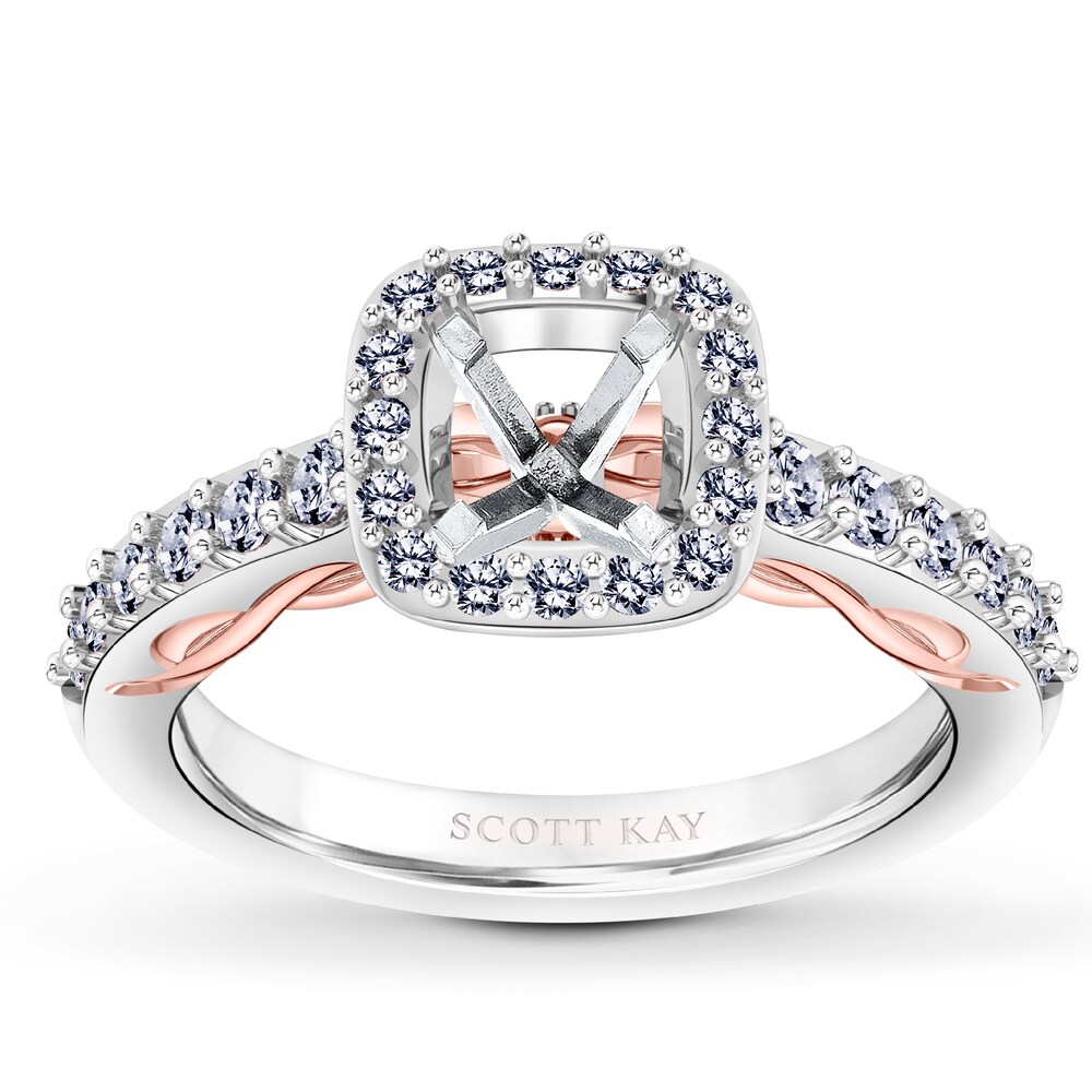 Scott Kay Ring Setting 1/2 ct tw Diamonds 14K Two-Tone Gold UcbiTgpw