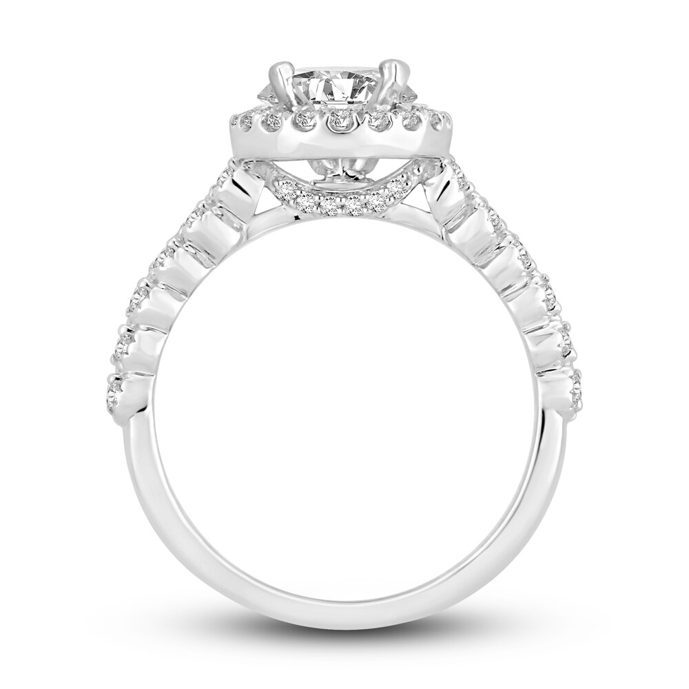 Diamond Engagement Ring 1-1/4 ct tw Round 14K White Gold UrHBrF4h Diamond Engagement Ring 1-1/4 ct tw Round 14K White Gold UrHBrF4h