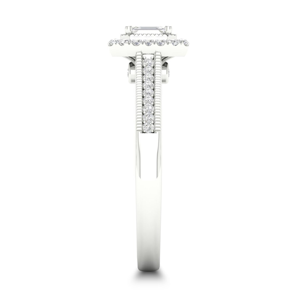 Diamond Ring 1/3 ct tw Emerald-cut 14K White Gold VGfX2h3v Diamond Ring 1/3 ct tw Emerald-cut 14K White Gold VGfX2h3v