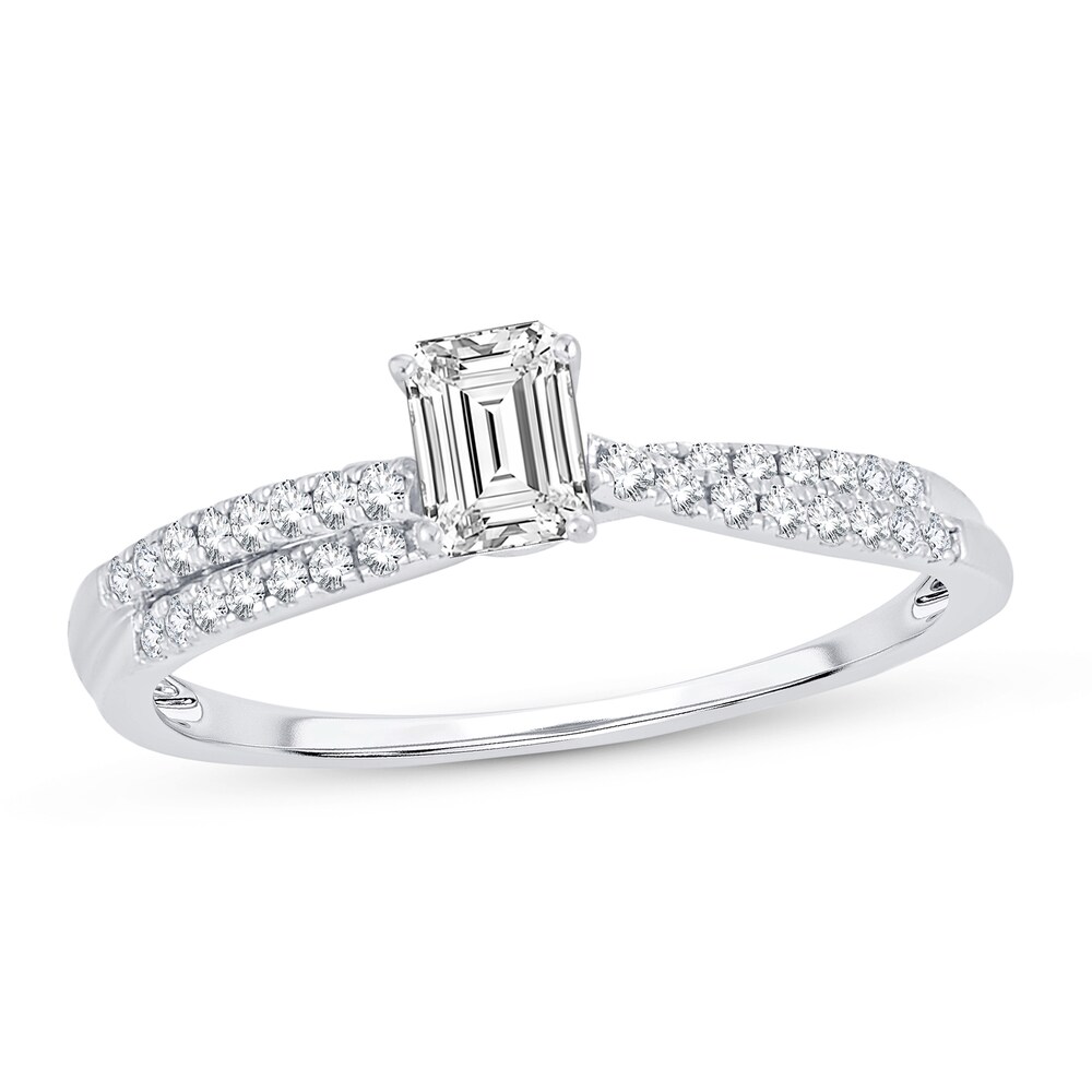 Diamond Ring 1/2 ct tw Emerald-cut 14K White Gold VRHDGanD Diamond Ring 1/2 ct tw Emerald-cut 14K White Gold VRHDGanD