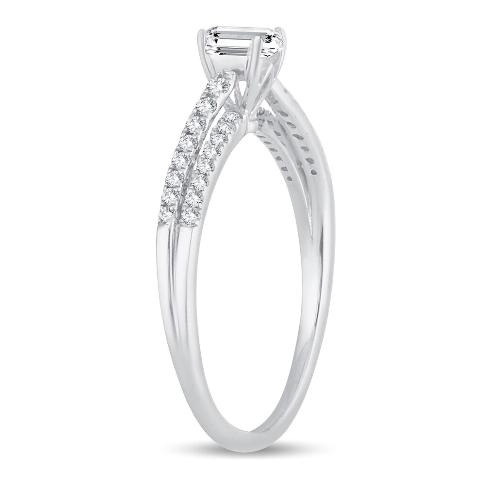 Diamond Ring 1/2 ct tw Emerald-cut 14K White Gold VRHDGanD Diamond Ring 1/2 ct tw Emerald-cut 14K White Gold VRHDGanD