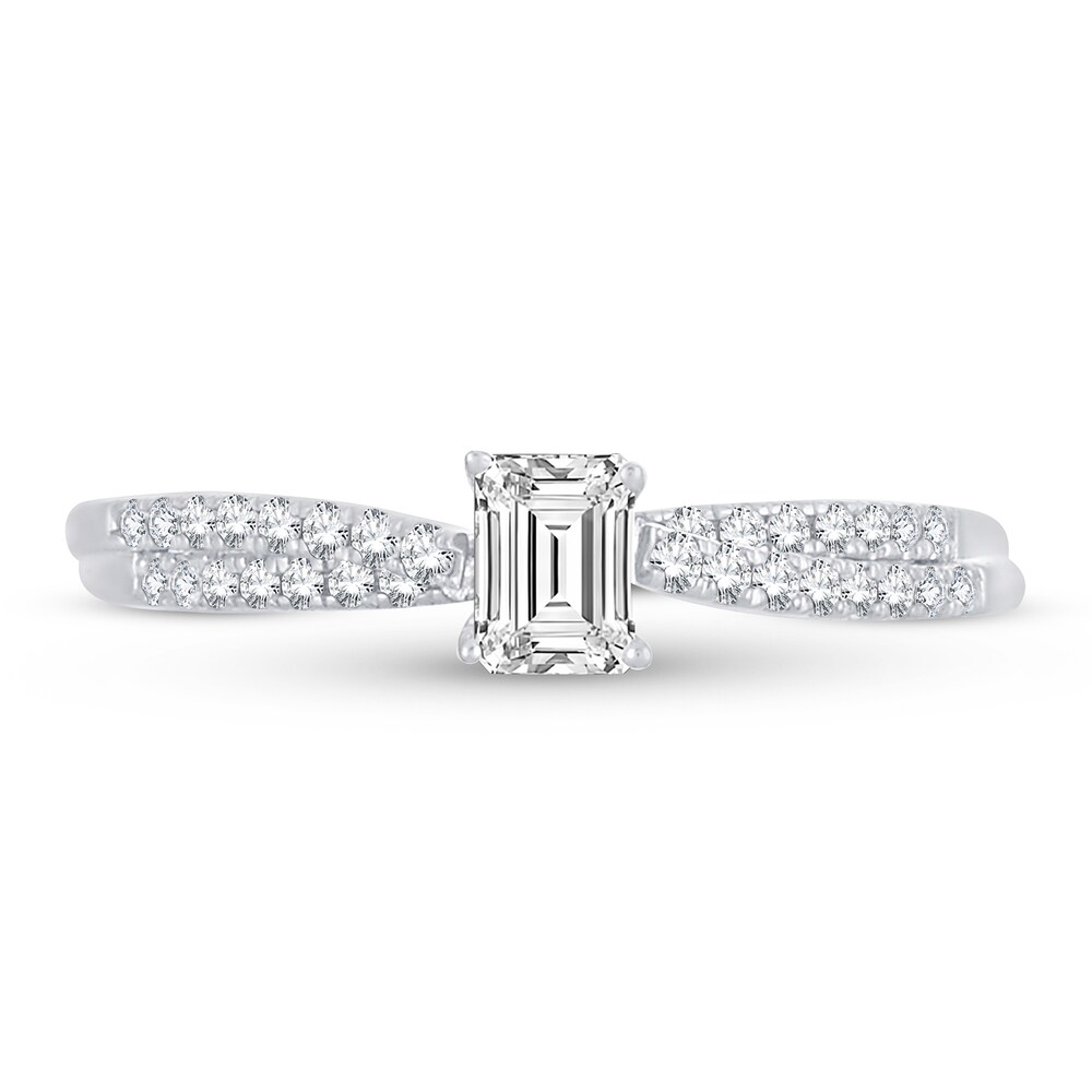 Diamond Ring 1/2 ct tw Emerald-cut 14K White Gold VRHDGanD Diamond Ring 1/2 ct tw Emerald-cut 14K White Gold VRHDGanD