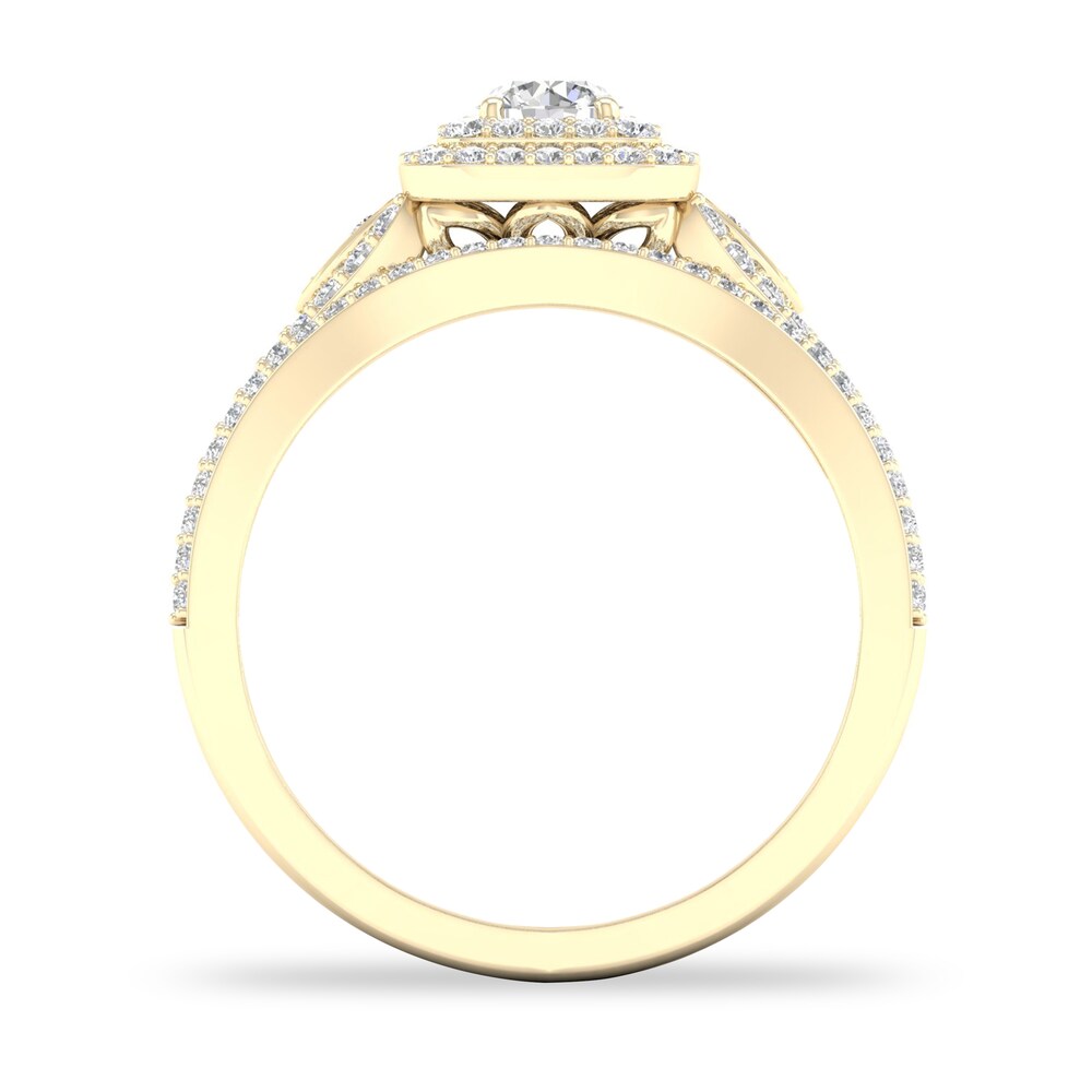 Diamond Bridal Set 5/8 ct tw Round 14K Yellow Gold VcLC4ZS9 Diamond Bridal Set 5/8 ct tw Round 14K Yellow Gold VcLC4ZS9