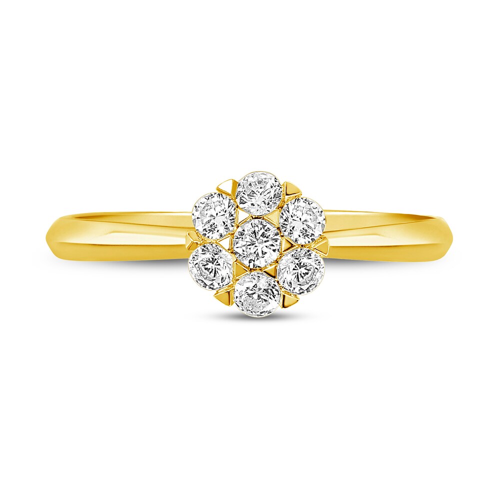 Diamond Engagement Ring 3/8 ct tw Round 14K Yellow Gold VkniKqp9