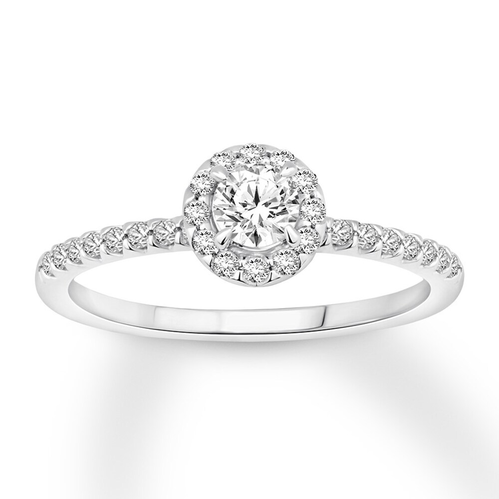 Diamond Engagement Ring 5/8 carat tw Round 14K White Gold VxPY4sjM Diamond Engagement Ring 5/8 carat tw Round 14K White Gold VxPY4sjM