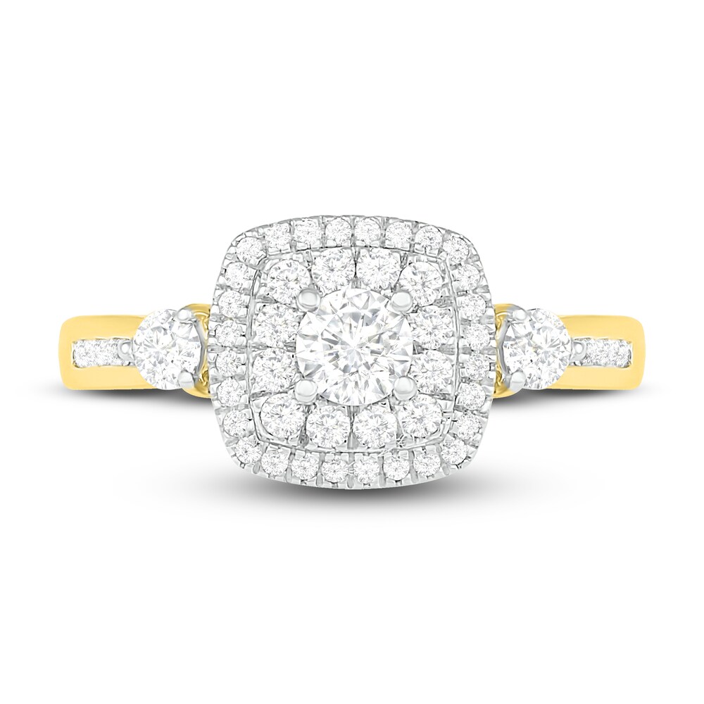 Diamond Engagement Ring 3/4 ct tw Round 14K Yellow Gold W8mdQCjP Diamond Engagement Ring 3/4 ct tw Round 14K Yellow Gold W8mdQCjP