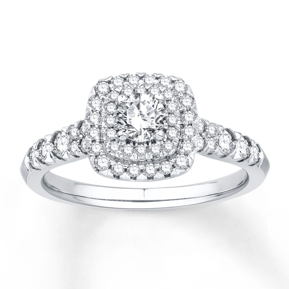 Diamond Engagement Ring 5/8 ct tw Round-cut 14K White Gold WAq5Xk6v Diamond Engagement Ring 5/8 ct tw Round-cut 14K White Gold WAq5Xk6v