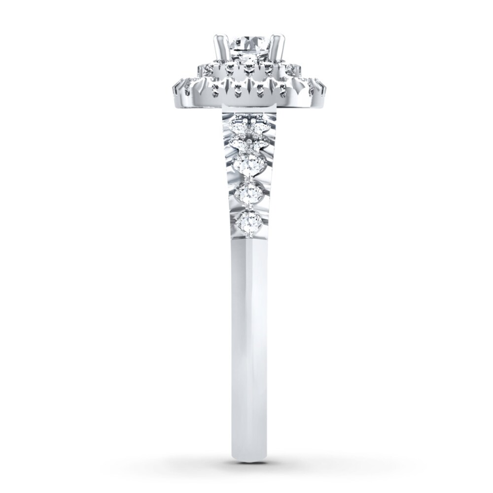 Diamond Engagement Ring 5/8 ct tw Round-cut 14K White Gold WAq5Xk6v Diamond Engagement Ring 5/8 ct tw Round-cut 14K White Gold WAq5Xk6v