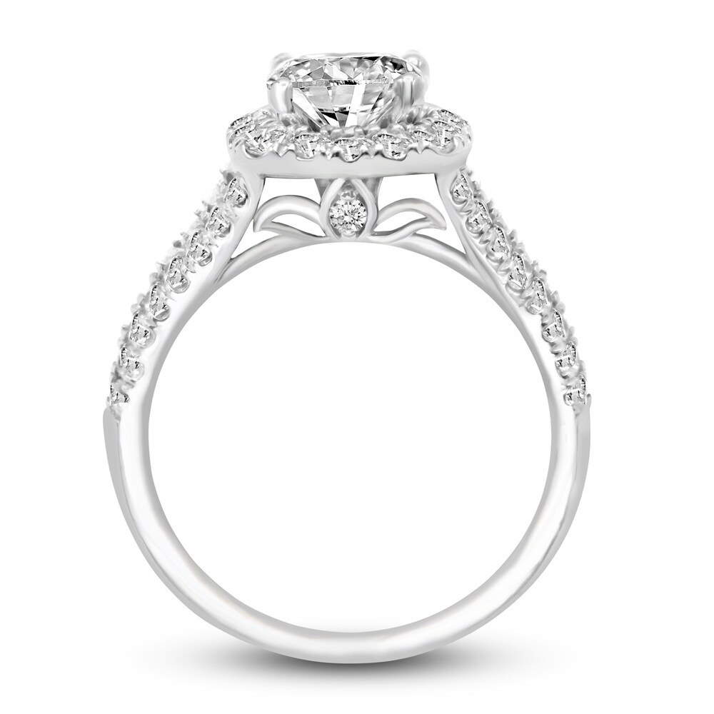 Diamond Engagement Ring 2-1/5 ct tw Round 14K White Gold WXGnhjf1 Diamond Engagement Ring 2-1/5 ct tw Round 14K White Gold WXGnhjf1