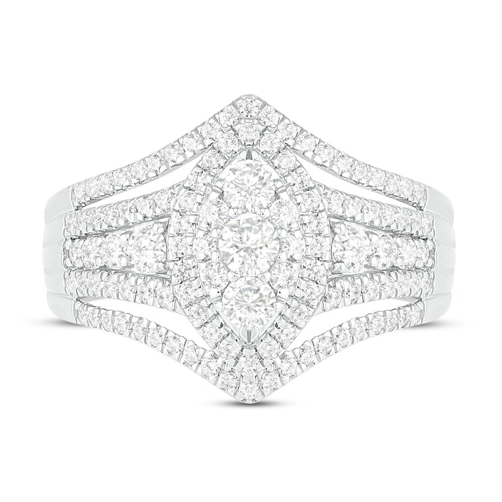 Diamond Engagement Ring 1 ct tw Round 14K White Gold WxeqYeVq Diamond Engagement Ring 1 ct tw Round 14K White Gold WxeqYeVq