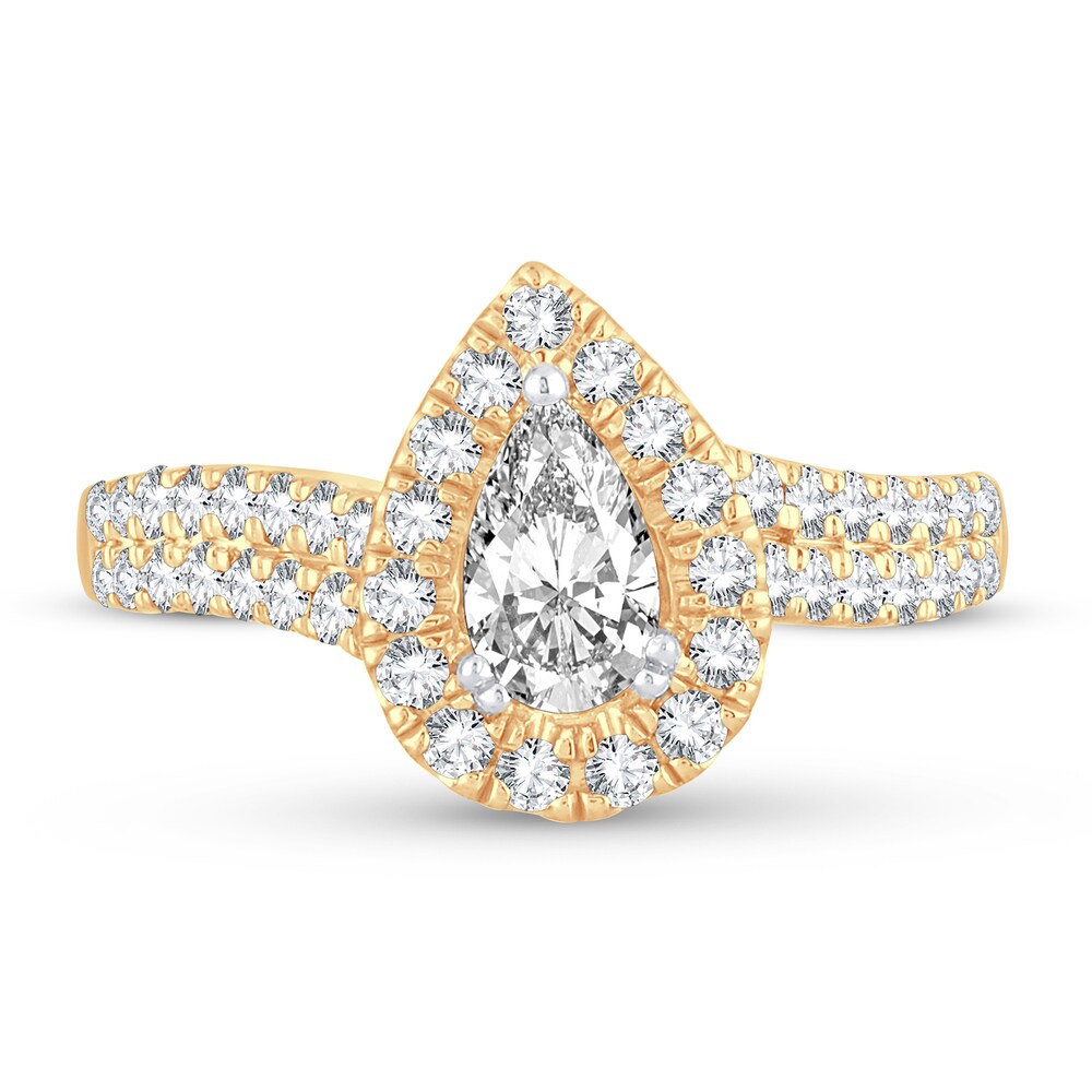 Diamond Ring 1 ct tw Pear-shaped 14K Yellow Gold X1x5mVwa Diamond Ring 1 ct tw Pear-shaped 14K Yellow Gold X1x5mVwa