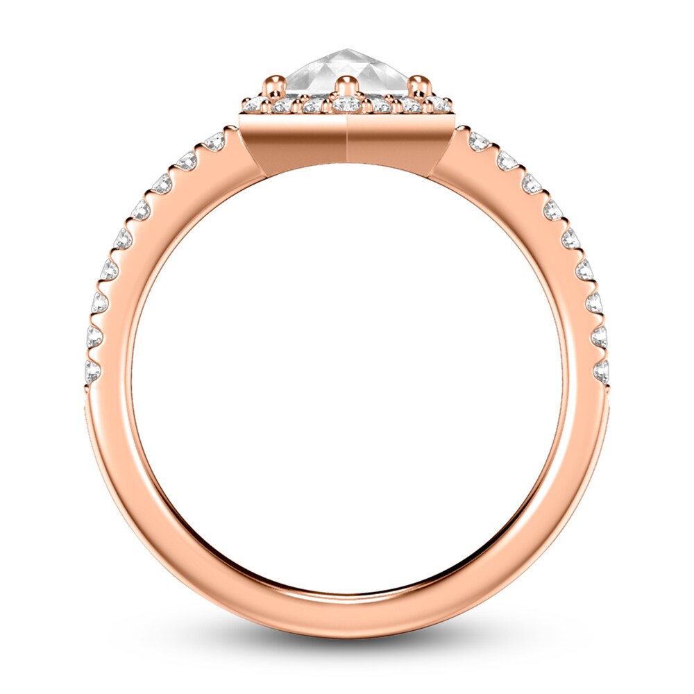 ArtCarved Rose-Cut Diamond Engagement Ring 3/4 ct tw 14K Rose Gold XYWCvJF1 ArtCarved Rose-Cut Diamond Engagement Ring 3/4 ct tw 14K Rose Gold XYWCvJF1