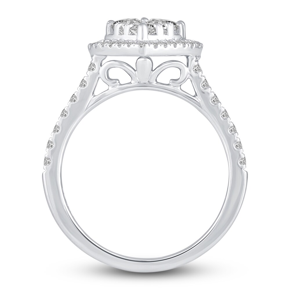 Diamond Engagement Ring 1 ct tw Round 14K White Gold XtdwEVFt Diamond Engagement Ring 1 ct tw Round 14K White Gold XtdwEVFt