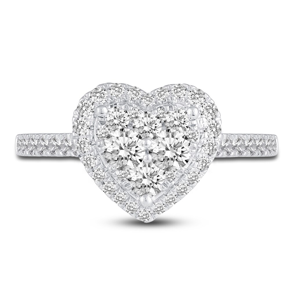 Diamond Engagement Ring 1 ct tw Round 14K White Gold XtdwEVFt Diamond Engagement Ring 1 ct tw Round 14K White Gold XtdwEVFt