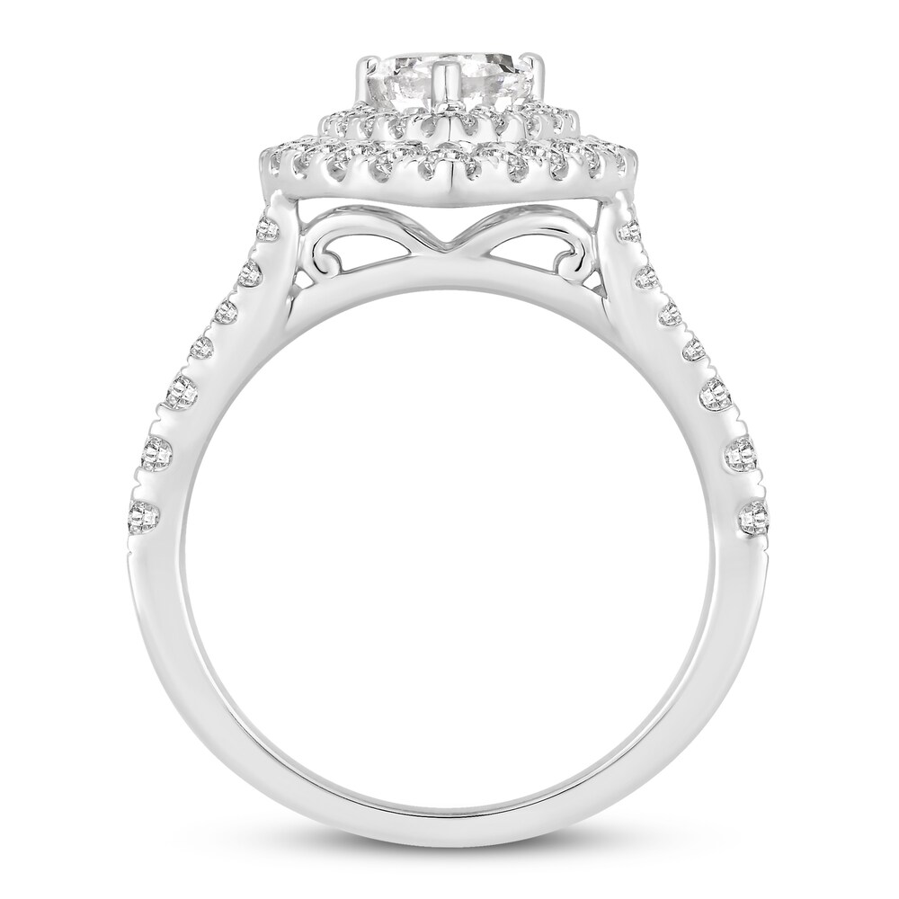 Diamond Engagement Ring 1 7/8 ct tw Pear-shaped/Round 14K White Gold XxANV6Sb Diamond Engagement Ring 1 7/8 ct tw Pear-shaped/Round 14K White Gold XxANV6Sb