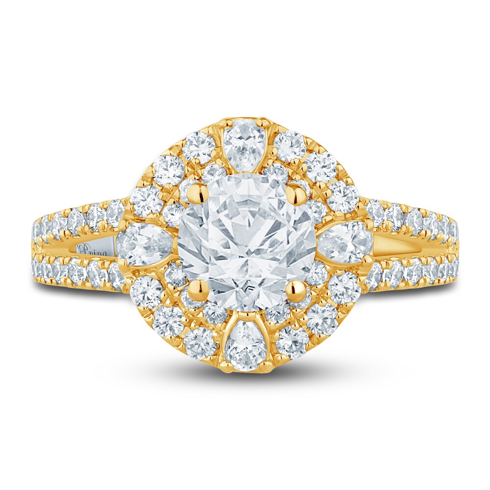 Pnina Tornai Diamond Engagement Ring 2 ct tw Round/Pear 14K Yellow Gold XyX83MNx Pnina Tornai Diamond Engagement Ring 2 ct tw Round/Pear 14K Yellow Gold XyX83MNx