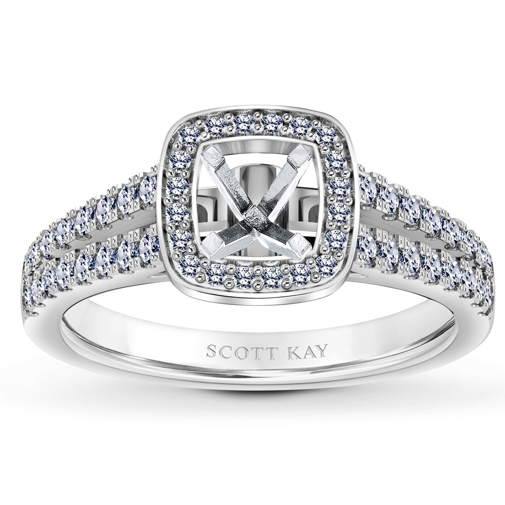 Scott Kay Ring Setting 3/8 ct tw Diamonds 14K White Gold Y1sY5Ywy Scott Kay Ring Setting 3/8 ct tw Diamonds 14K White Gold Y1sY5Ywy