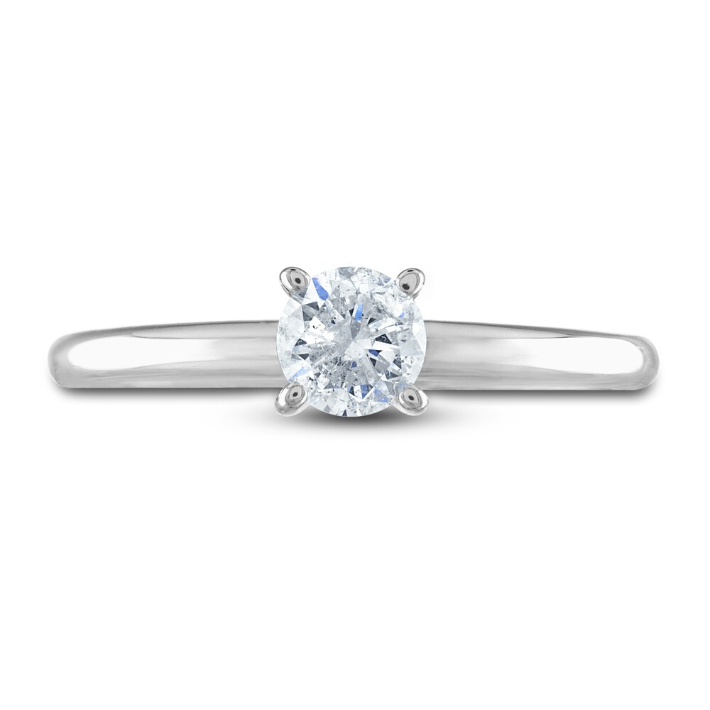 Diamond Solitaire Ring 1/2 ct tw Round 14K White Gold (I2/I) Y3dBeYl0 Diamond Solitaire Ring 1/2 ct tw Round 14K White Gold (I2/I) Y3dBeYl0