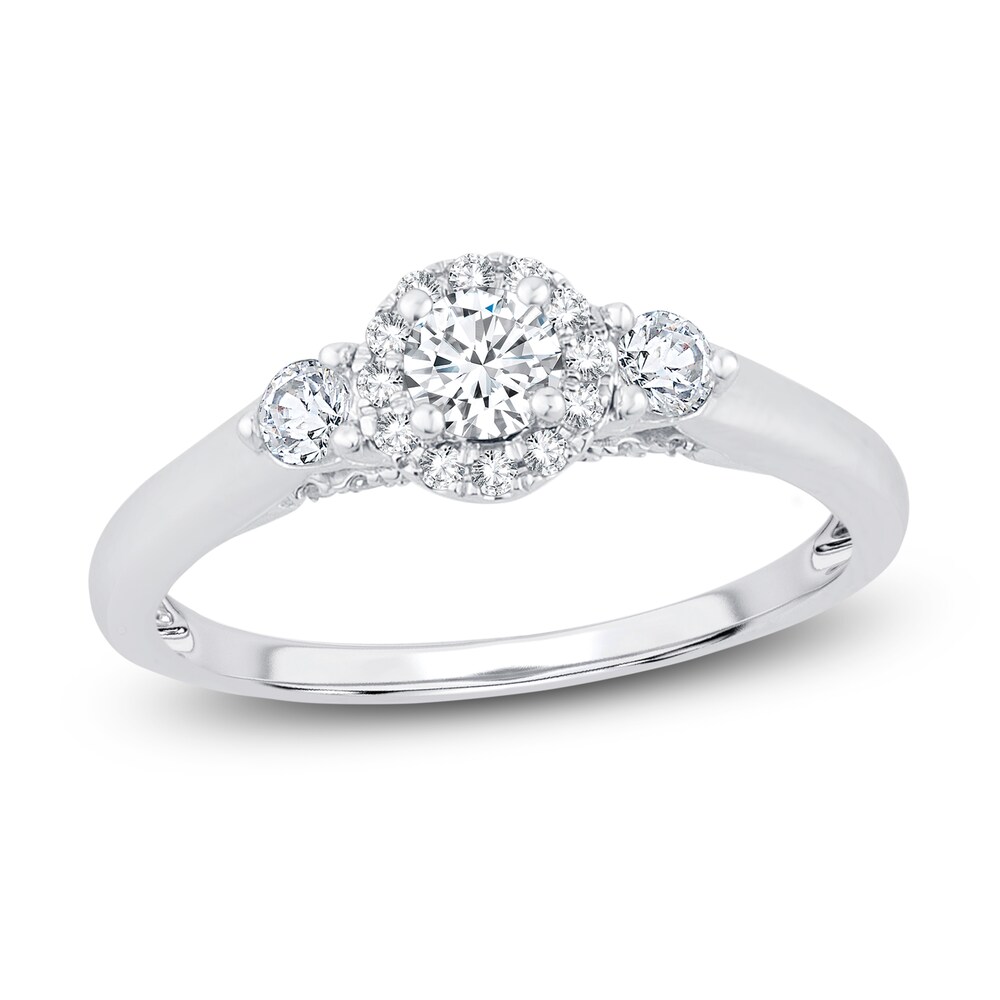 Diamond Ring 3/8 ct tw Round 14K White Gold Y8RFxgRP Diamond Ring 3/8 ct tw Round 14K White Gold Y8RFxgRP