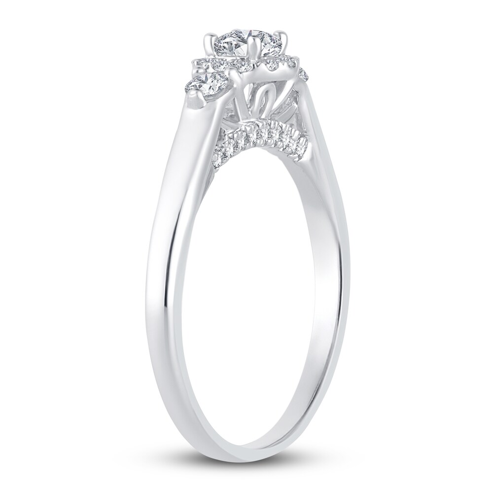 Diamond Ring 3/8 ct tw Round 14K White Gold Y8RFxgRP Diamond Ring 3/8 ct tw Round 14K White Gold Y8RFxgRP