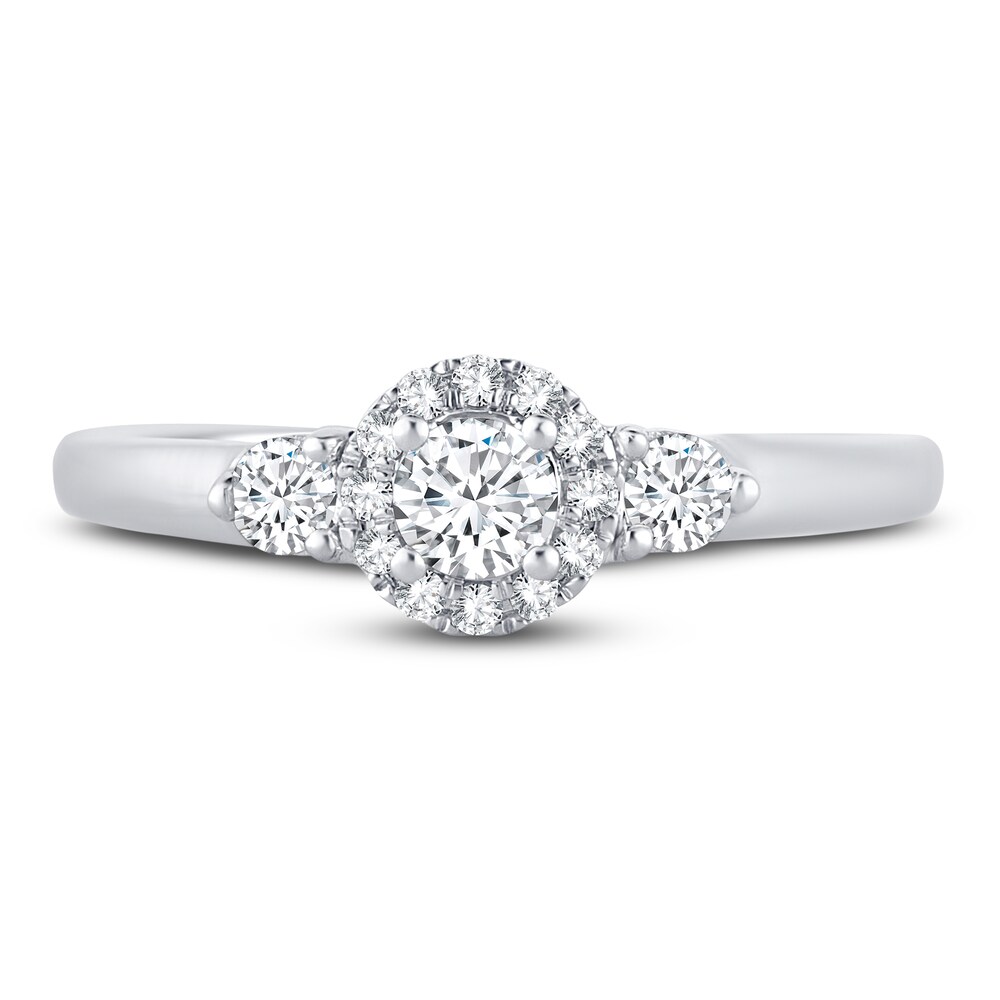 Diamond Ring 3/8 ct tw Round 14K White Gold Y8RFxgRP Diamond Ring 3/8 ct tw Round 14K White Gold Y8RFxgRP