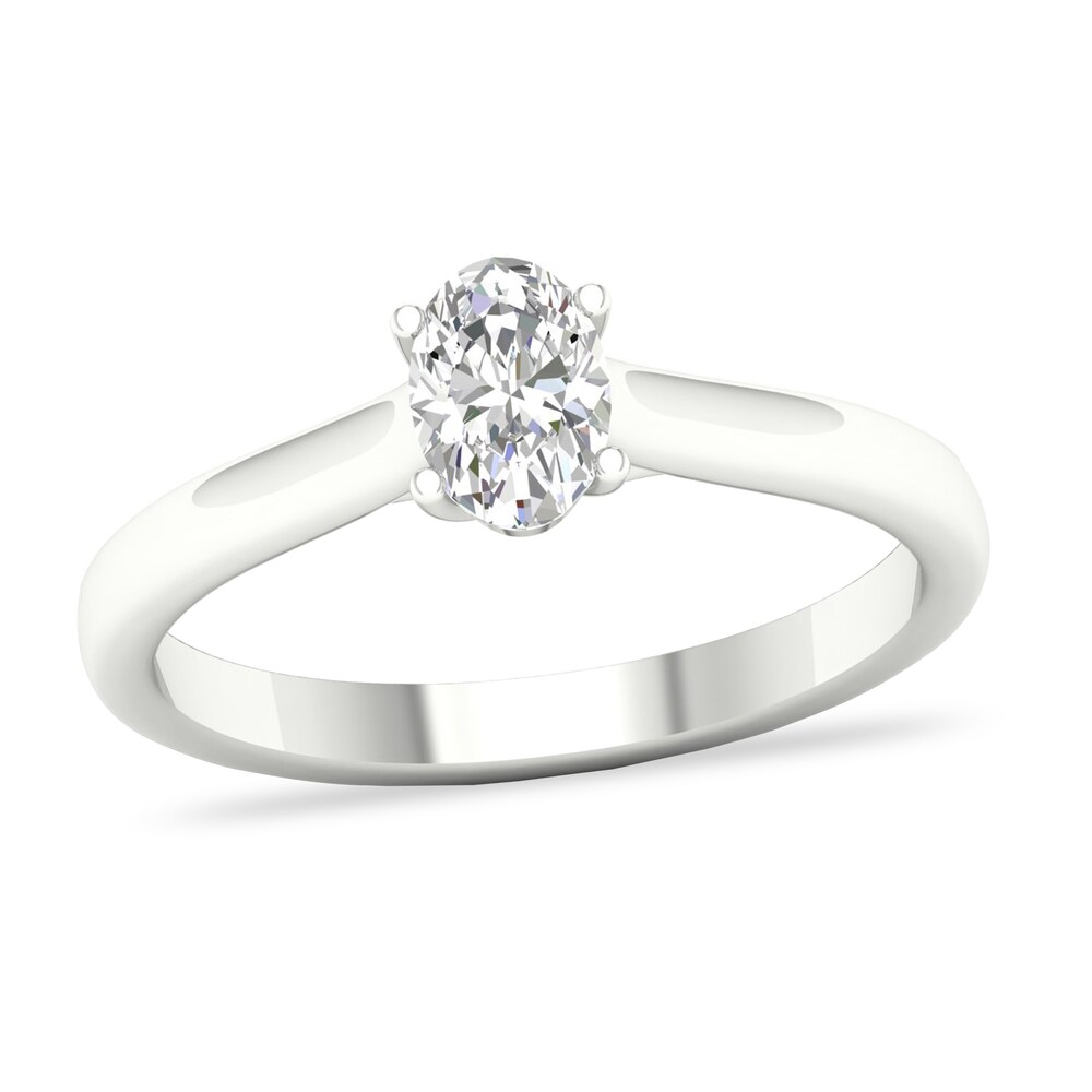 Diamond Solitaire Ring 1/2 ct tw Oval-cut Platinum (SI2/I) Y9VBBq1j Diamond Solitaire Ring 1/2 ct tw Oval-cut Platinum (SI2/I) Y9VBBq1j