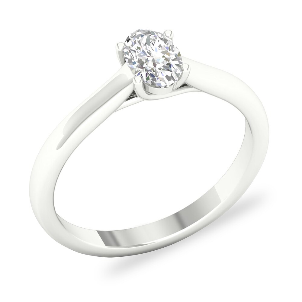Diamond Solitaire Ring 1/2 ct tw Oval-cut Platinum (SI2/I) Y9VBBq1j Diamond Solitaire Ring 1/2 ct tw Oval-cut Platinum (SI2/I) Y9VBBq1j