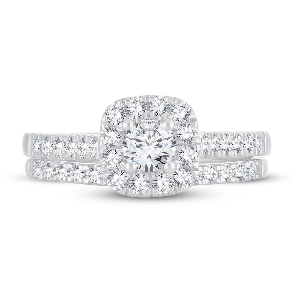 Diamond Bridal Set 1 ct tw Round 14K White Gold YBvbr3pw Diamond Bridal Set 1 ct tw Round 14K White Gold YBvbr3pw