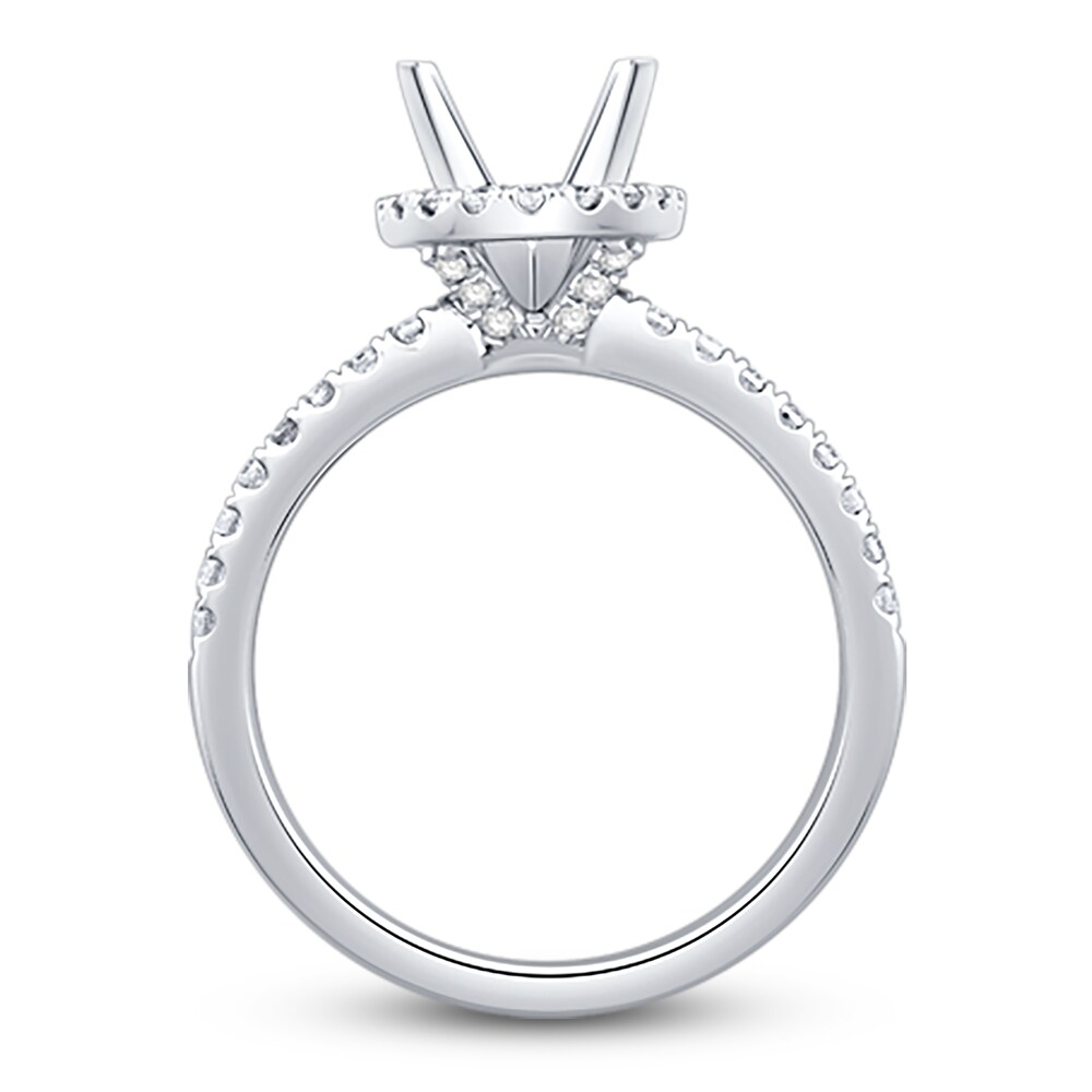 Engagement Ring 3/8 ct tw Oval/Round 14K White Gold YDL9LzVP Engagement Ring 3/8 ct tw Oval/Round 14K White Gold YDL9LzVP