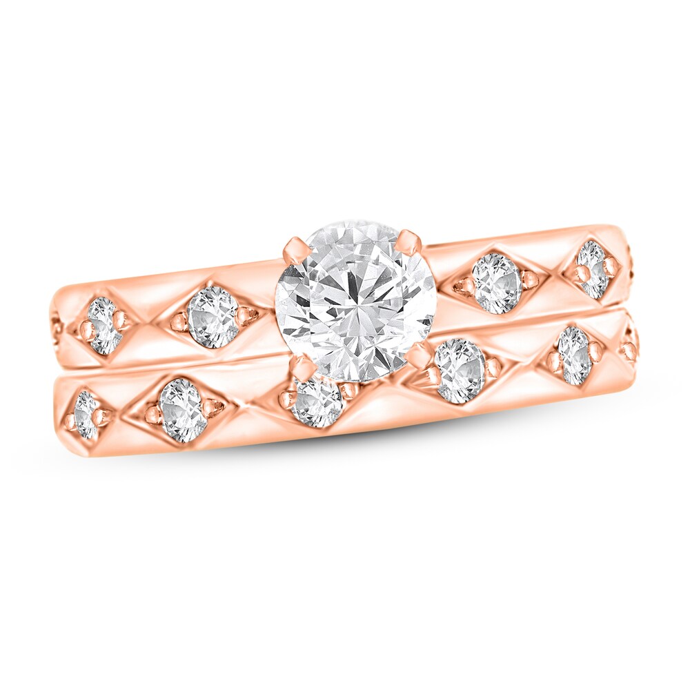 Diamond Ring 1 ct tw Round 14K Rose Gold YHtiLi6J Diamond Ring 1 ct tw Round 14K Rose Gold YHtiLi6J
