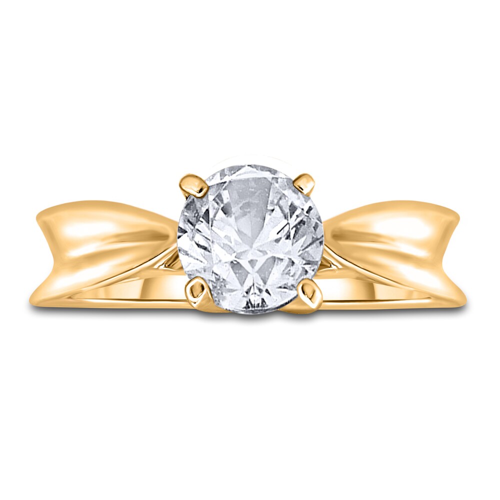 Diamond Solitaire Concave Engagement Ring 1/2 ct tw Round 14K Yellow Gold (I2/I) YIGSxwAI Diamond Solitaire Concave Engagement Ring 1/2 ct tw Round 14K Yellow Gold (I2/I) YIGSxwAI